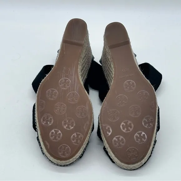 Tory Burch Adonis Espadrille Platform Wedge Sandals. Size 10.