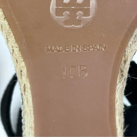 Tory Burch Adonis Espadrille Platform Wedge Sandals. Size 10.