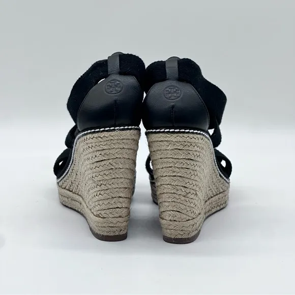 Tory Burch Adonis Espadrille Platform Wedge Sandals. Size 10.