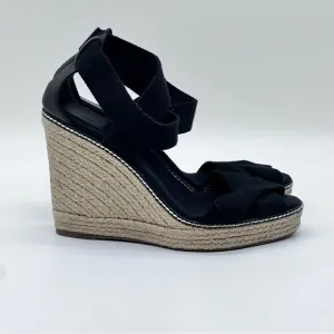 Tory Burch Adonis Espadrille Platform Wedge Sandals. Size 10.