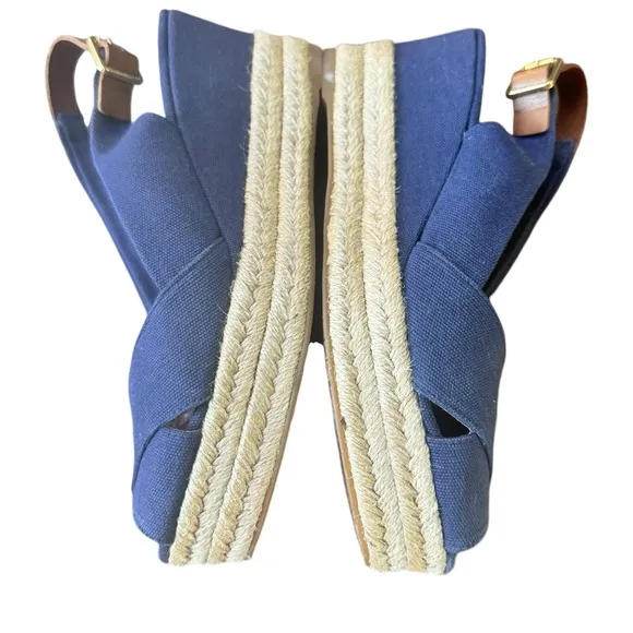 Tory Burch Blue Slingback Sandals