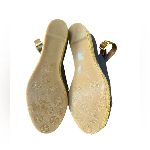 Tory Burch Blue Slingback Sandals