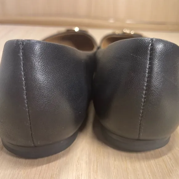 Tory Burch Caterina Ballet Flats Black Shoes 8