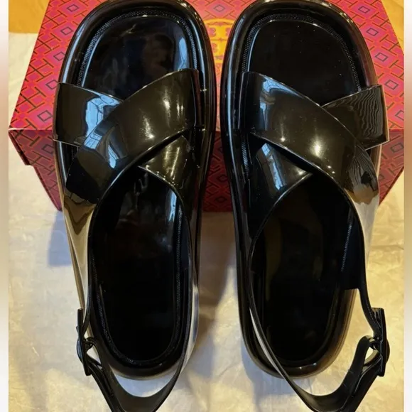 Tory Burch Criss Cross Bubble Jelly Sandals Size 8 NWT