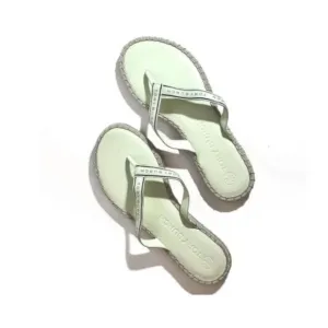 Tory‎ Burch Espadrille Sandals Meadow Mist/Perfect Navy Size 7.5