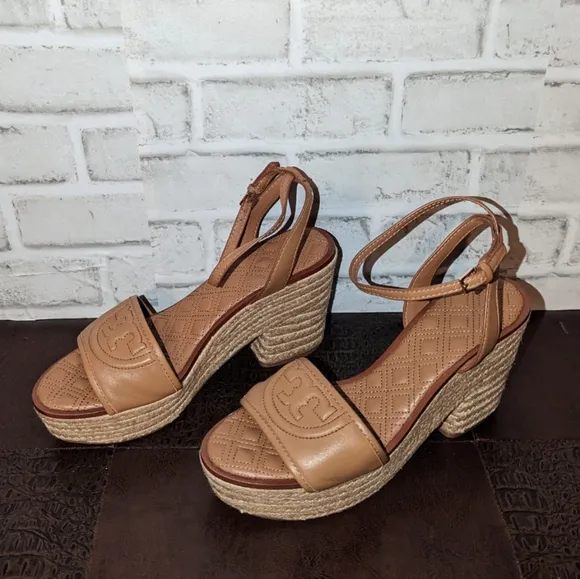 Tory Burch Fleming Espadrille Sandals size 10