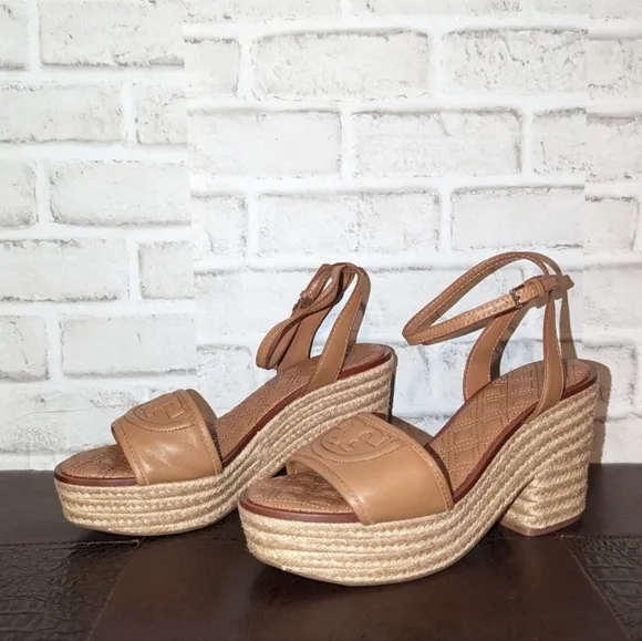 Tory Burch Fleming Espadrille Sandals size 10
