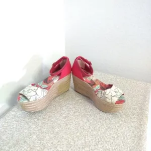 Tory Burch Floral Espadrille Platform Sandal