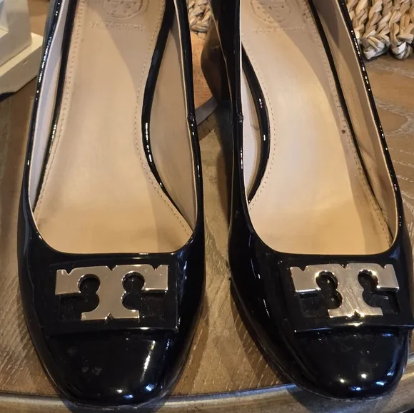 Tory Burch Gigi Block dressing shoes.