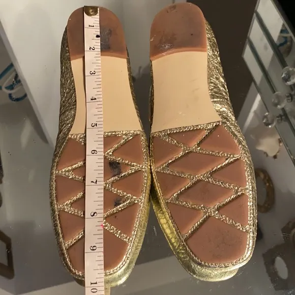 Tory Burch Laila 2 Women's Ballet Shoes Leather Gold