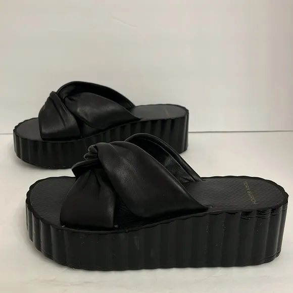 Tory Burch Leather Knotted Platform Sandals