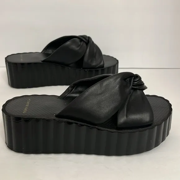 Tory Burch Leather Knotted Platform Sandals