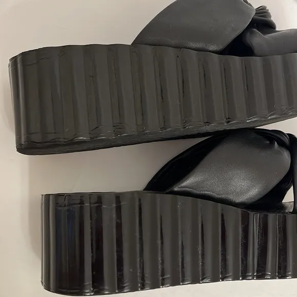 Tory Burch Leather Knotted Platform Sandals