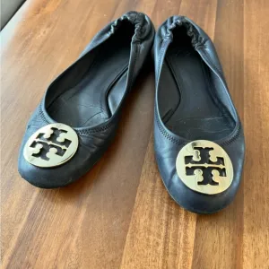 Tory Burch Minnie Leather Ballet Flats