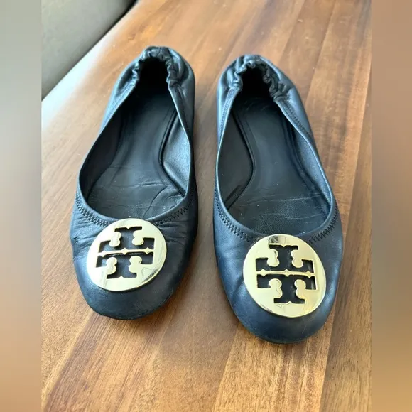 Tory Burch Minnie Leather Ballet Flats