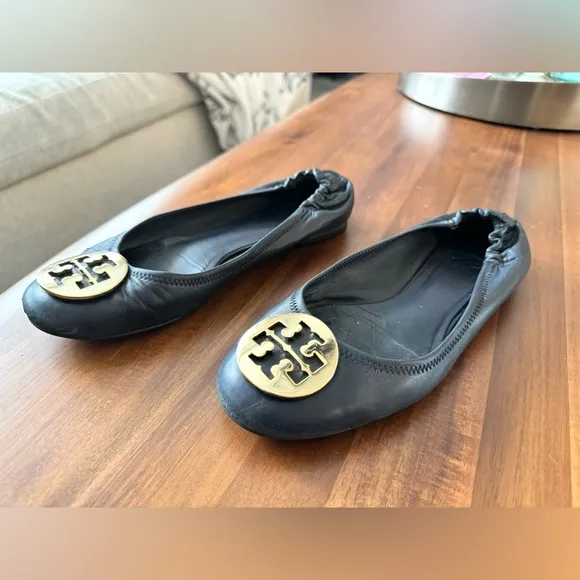 Tory Burch Minnie Leather Ballet Flats