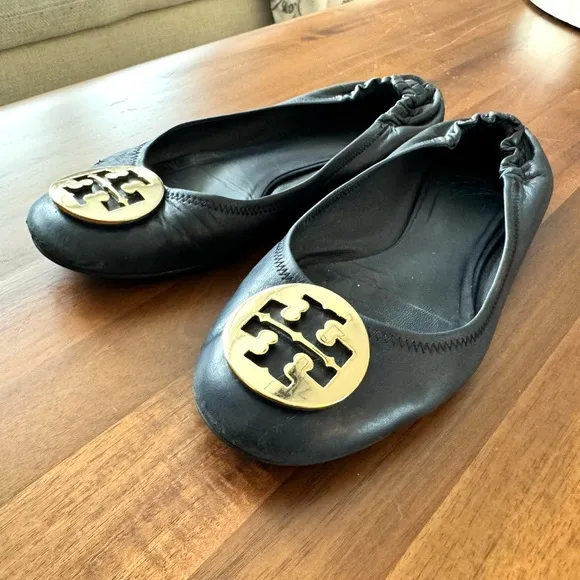Tory Burch Minnie Leather Ballet Flats