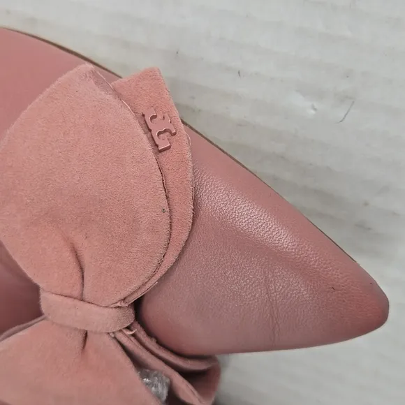 Tory Burch Rosalind Pink Bow Ballet Flats 10M