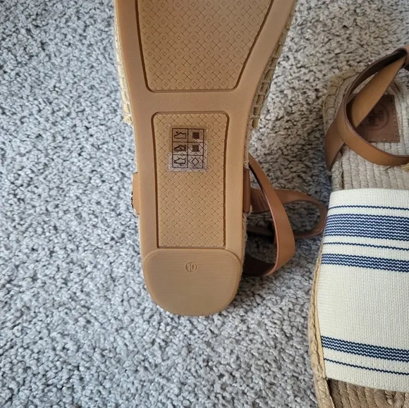 TORY BURCH Stretch-Canvas Espadrille Sandals