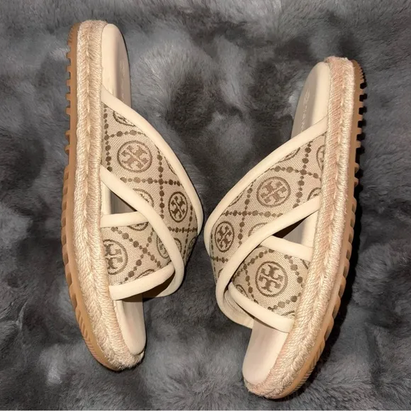 Tory Burch T Monogram Espadrille Sandals