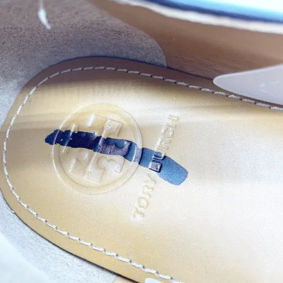 Tory Burch Women's Benton Apron Toe Loafers Flats Brown Shoes Size 6.5