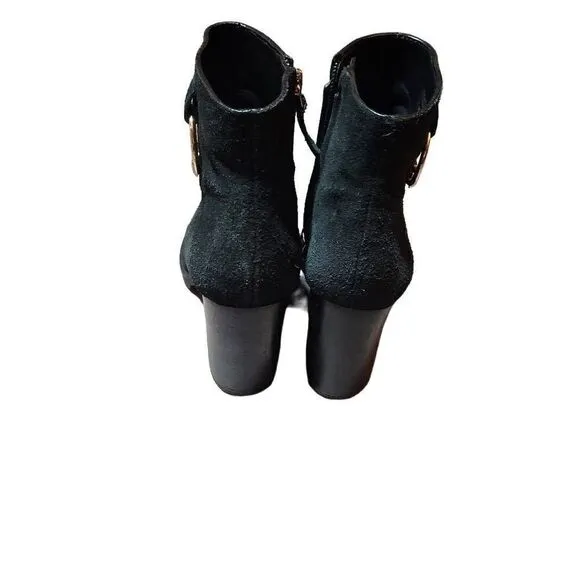 Tory Burch Womens Leather High Heel Zip Ankle Boots Size 6M