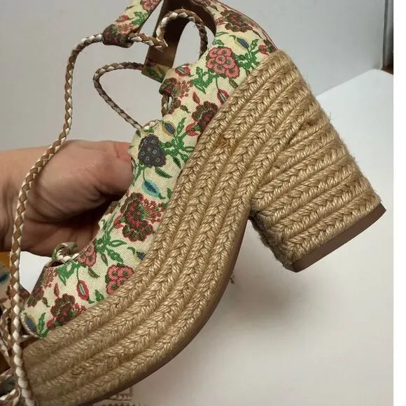 Tory Burch Positano Lace-up Platform Sandals Sz. 6.5