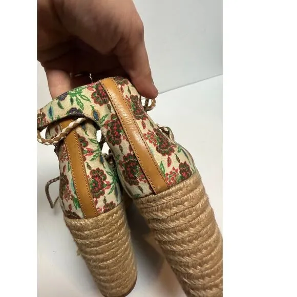 Tory Burch Positano Lace-up Platform Sandals Sz. 6.5