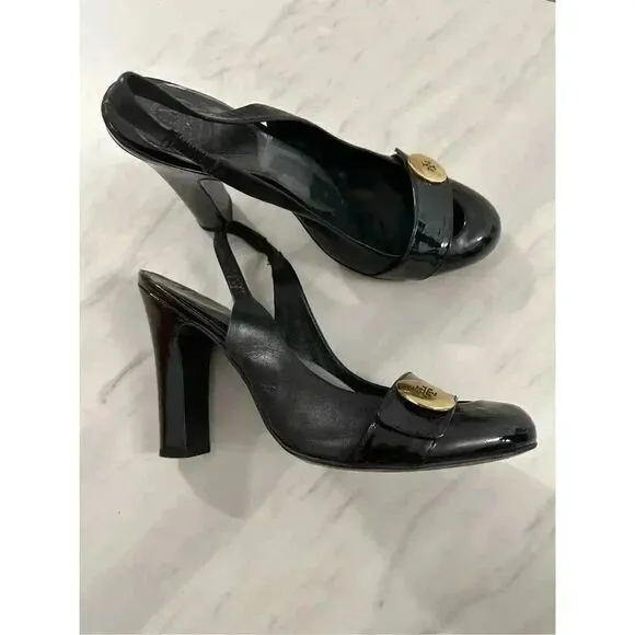 Tory Burch Slingback Patent Leather Heels
