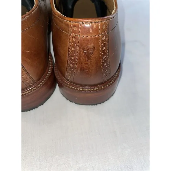 Trask Captoe Dress Shoes Men’s Size 9.5 M Brown Leather Oxfords City Going Out