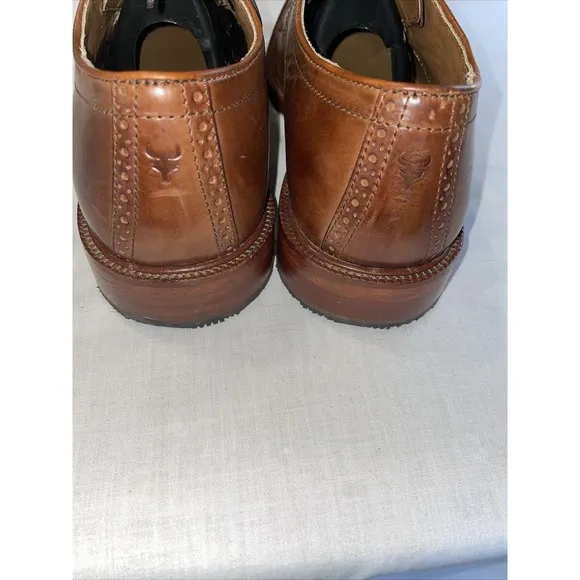 Trask Captoe Dress Shoes Men’s Size 9.5 M Brown Leather Oxfords City Going Out