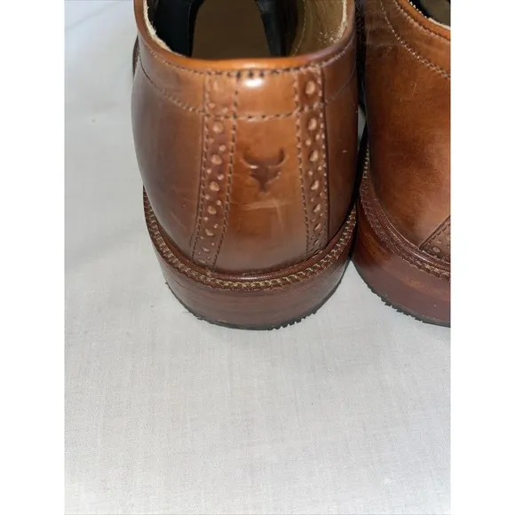 Trask Captoe Dress Shoes Men’s Size 9.5 M Brown Leather Oxfords City Going Out