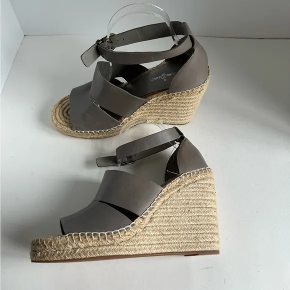 Treasure &amp; Bond Gray Espadrille Women’s Sandals Size 10