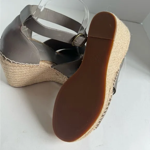 Treasure &amp; Bond Gray Espadrille Women’s Sandals Size 10