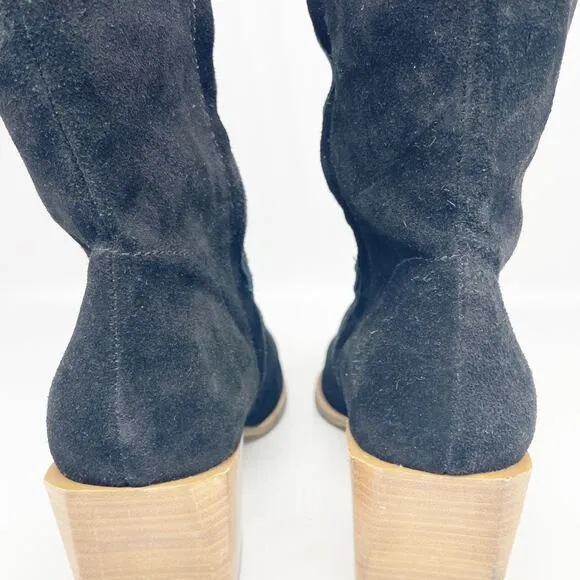 Treasure &amp; Bond Women's Dylan Lea Tall Boots Black Suede Size 10M