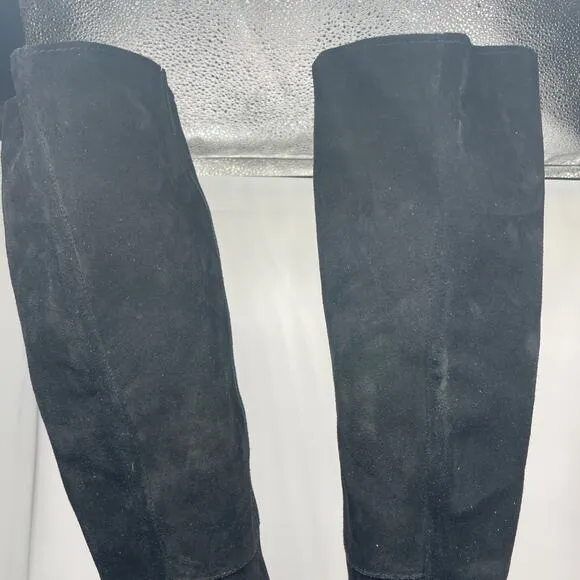 Treasure &amp; Bond Women's Dylan Lea Tall Boots Black Suede Size 10M