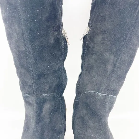 Treasure &amp; Bond Women's Dylan Lea Tall Boots Black Suede Size 10M