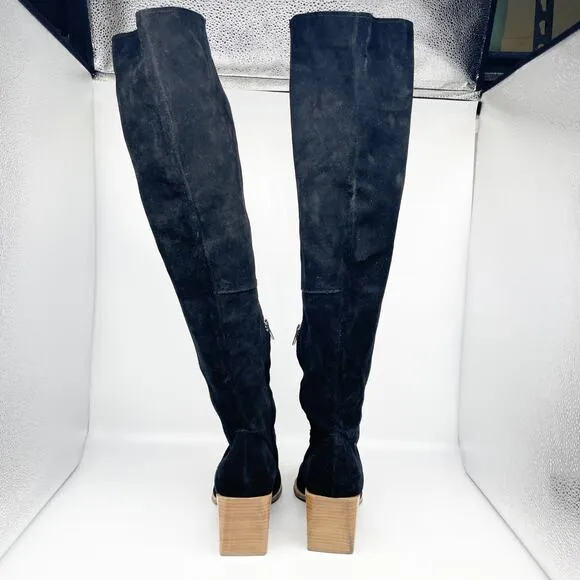 Treasure &amp; Bond Women's Dylan Lea Tall Boots Black Suede Size 10M