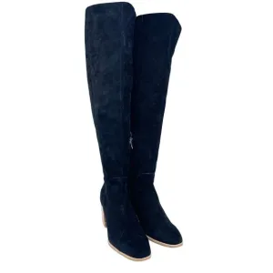 Treasure &amp; Bond Women's Dylan Lea Tall Boots Black Suede Size 10M