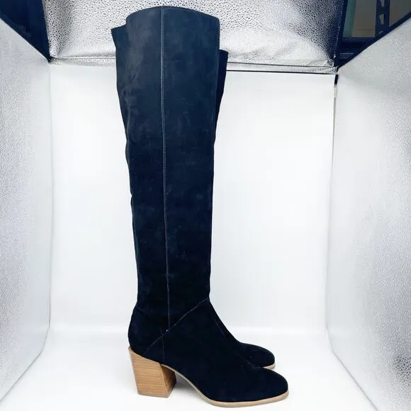 Treasure &amp; Bond Women's Dylan Lea Tall Boots Black Suede Size 10M