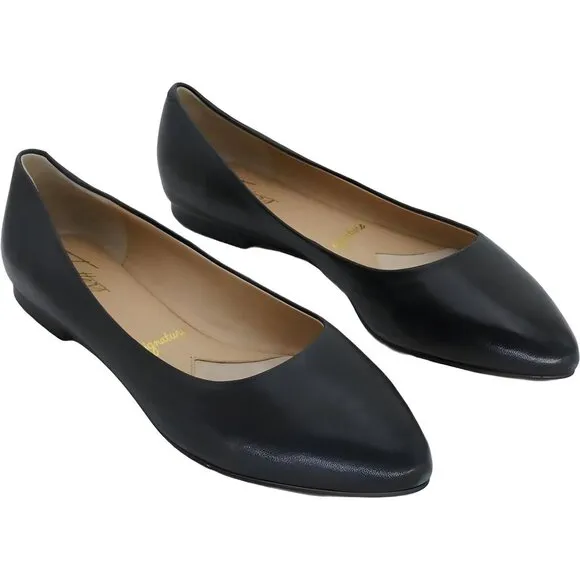Trotters Estee Women’s Black Ballet Flats, Narrow Size 9.5