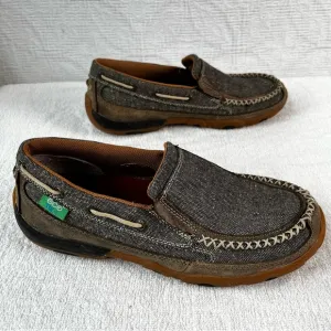 Twisted X Womens 9 Shoe Driving Mocs TWX Eco Casual Fabric Loafers Slip On Shoes