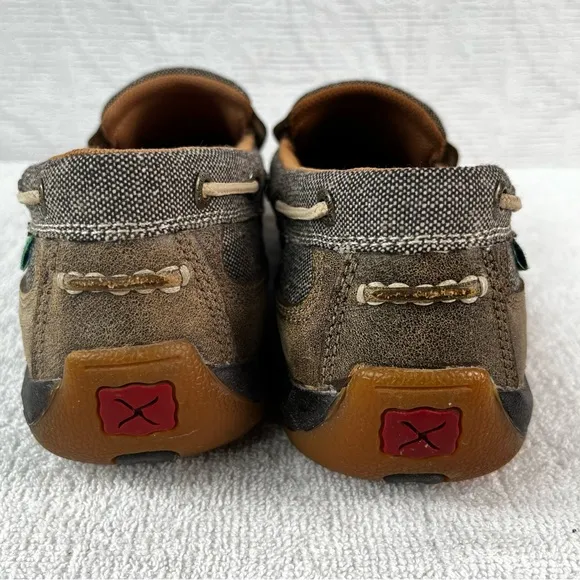 Twisted X Womens 9 Shoe Driving Mocs TWX Eco Casual Fabric Loafers Slip On Shoes