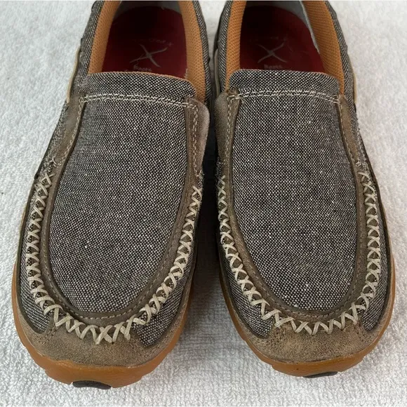 Twisted X Womens 9 Shoe Driving Mocs TWX Eco Casual Fabric Loafers Slip On Shoes