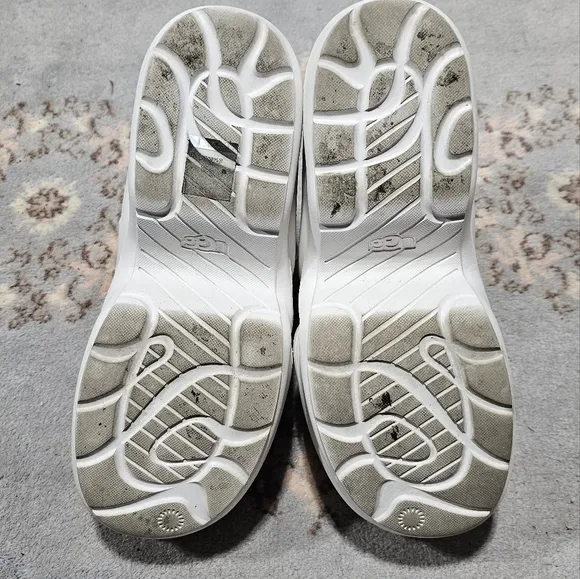 UGG Aww Yeah Bright White  Platform Slingback Sandals 1136762 Women's Size 12