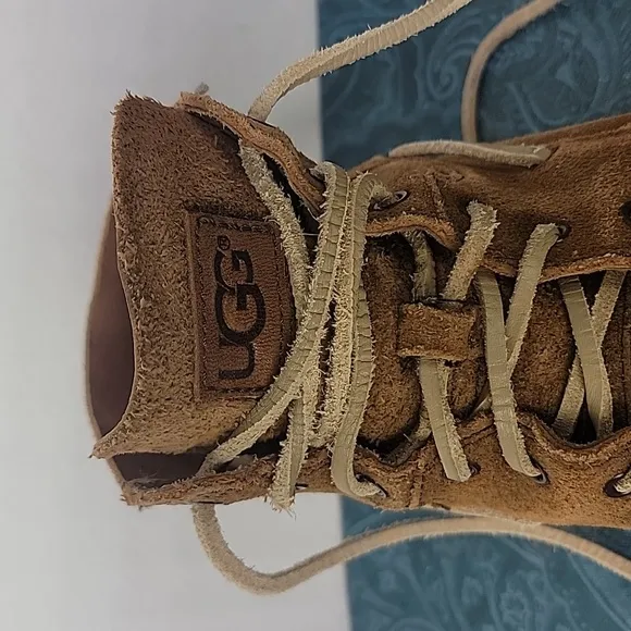 UGG Chestnut Brown Suede Leather Ankle Boots Shoes Men's 9