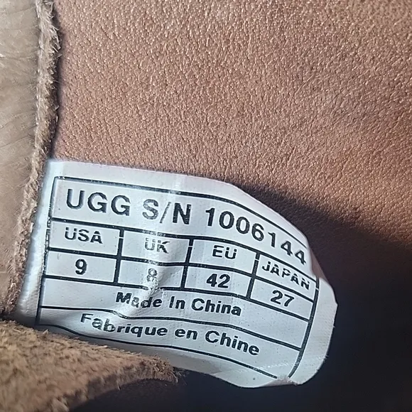 UGG Chestnut Brown Suede Leather Ankle Boots Shoes Men's 9