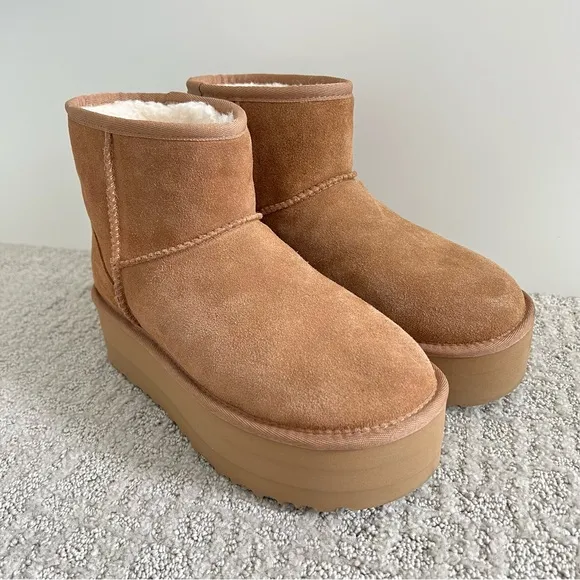 UGG classic mini platform boots 7