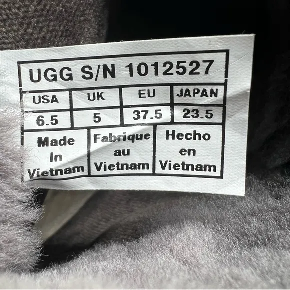 UGG Janney Women's Wedge Heel Boots Size 6.5 Sheepskin Lined 1012527 Waterproof
