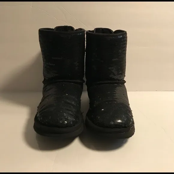 UGG Kids Black bedazzle Boots